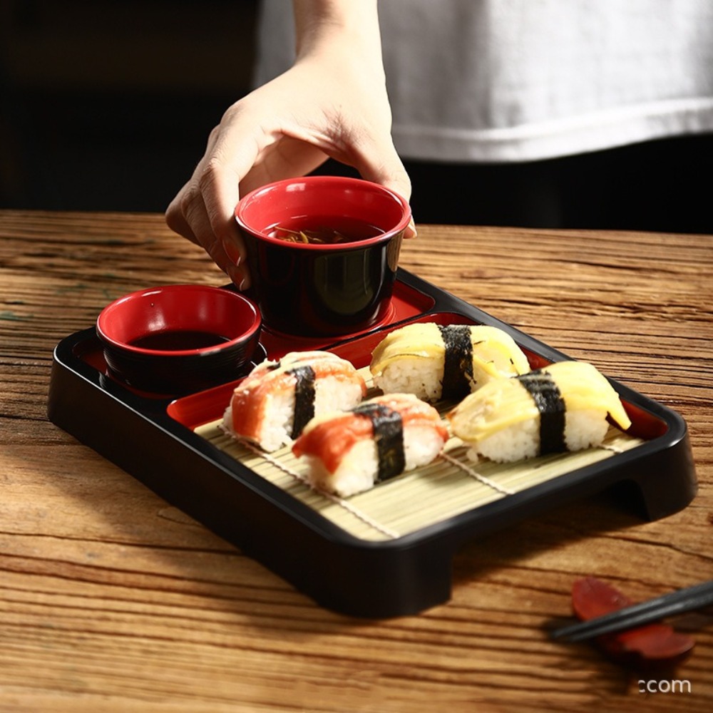 Sushi Mat Bamboo - Piatto per Noodles Freddi in Stile