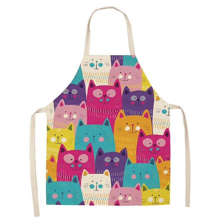 Home Cooking For Cats - Divertente grembiule da cucina con stampa