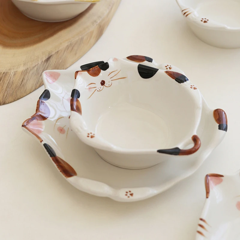 Home Cooking For Cats - Piatto in ceramica per gatti dei