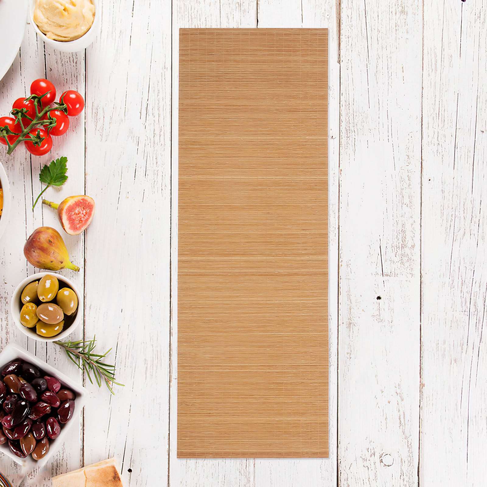 Sushi Mat Bamboo - Tovaglietta in bambù intrecciata rustica per