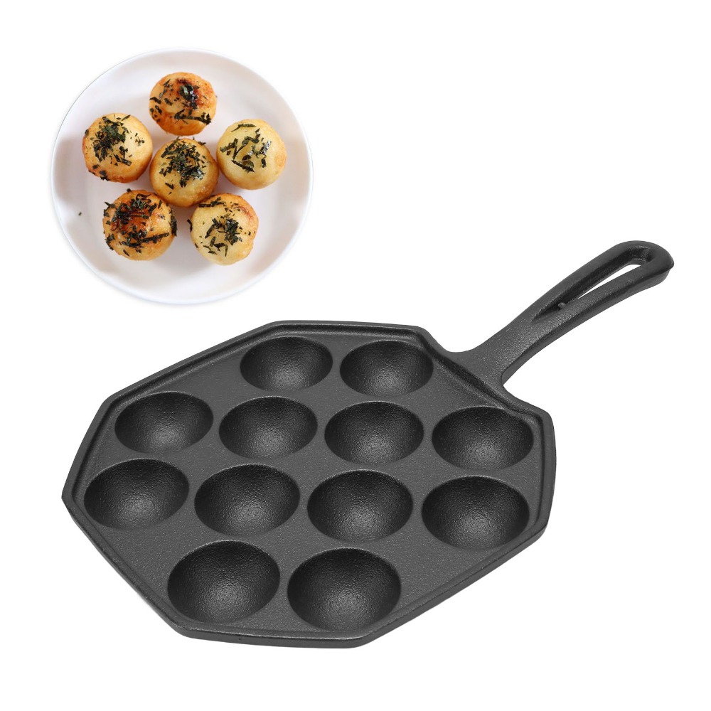 Takoyaki Pan Cast - Padella in Ghisa Antiaderente per Uova