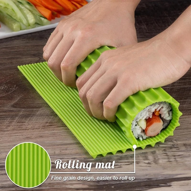 Sushi Mat Bamboo - Tappetino in Silicone per Sushi Effetto