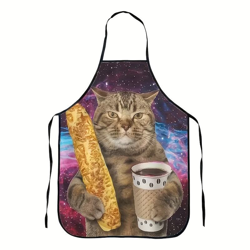 Home Cooking For Cats - Grembiule da cucina con stampa di