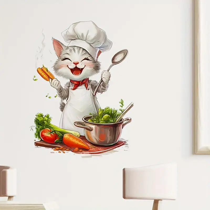 Adesivi per cucina con gatti d - Home Cooking For Cats recensione e prezzo