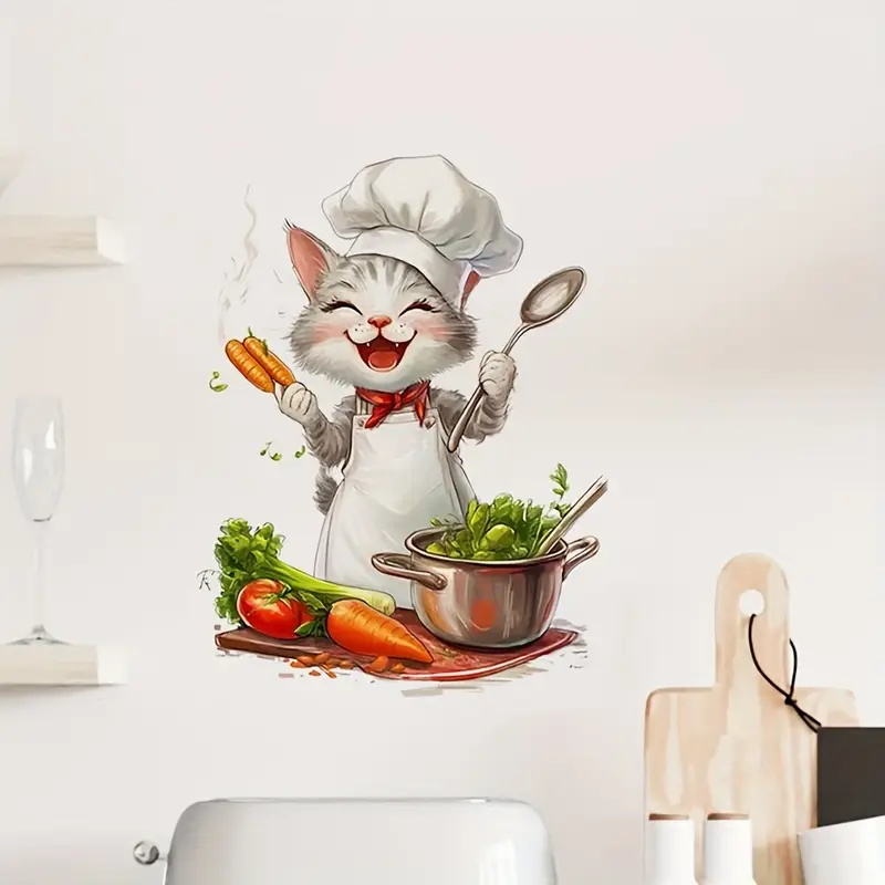 Adesivi per cucina con gatti d - Home Cooking For Cats recensione e prezzo