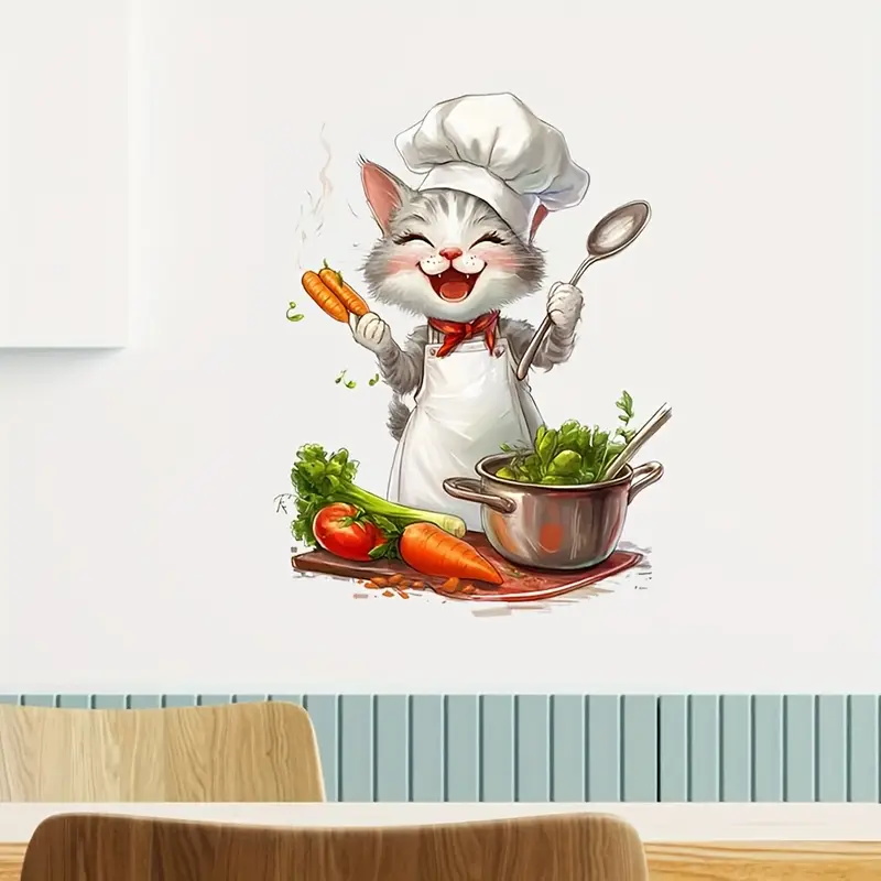 Adesivi per cucina con gatti d - Home Cooking For Cats recensione e prezzo