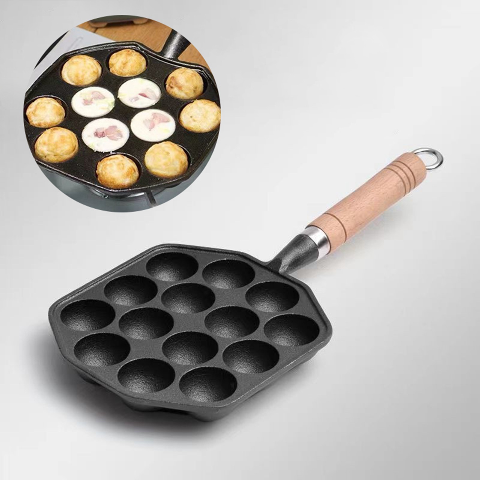 14 fori Takoyaki Pan antiadere - Takoyaki Pan Cast recensione e prezzo