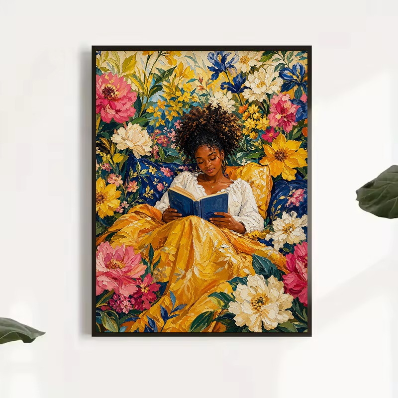 Poster su Tela Afro Pop Art Co - Home Cooking Reading recensione e prezzo