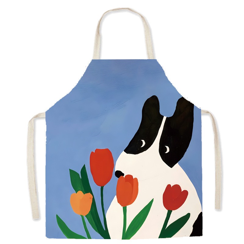 Grembiule in cotone e lino con - Home Cooking For Cats recensione e prezzo
