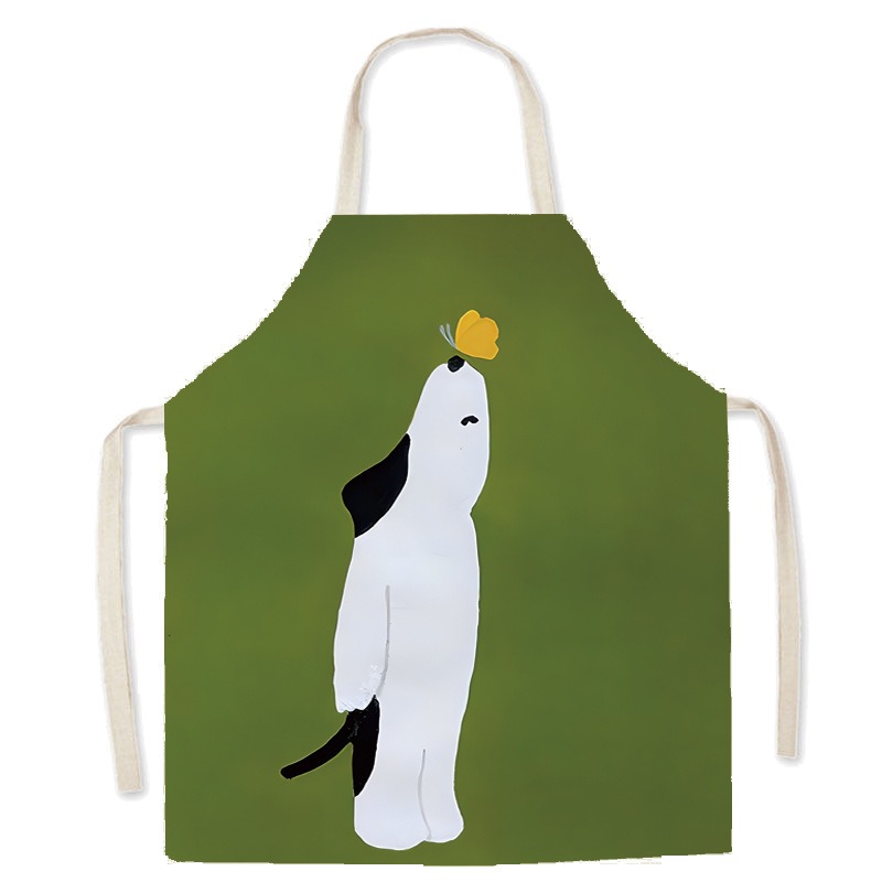 Grembiule in cotone e lino con - Home Cooking For Cats recensione e prezzo