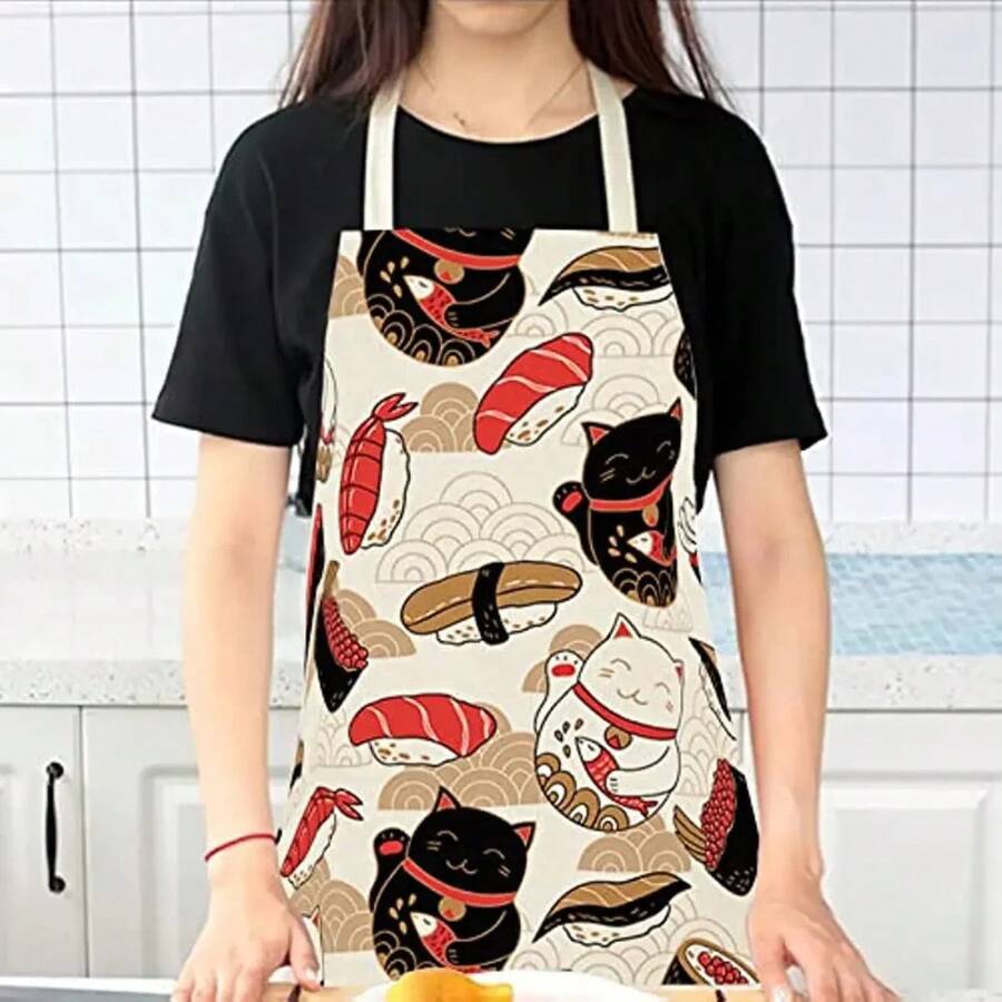 Grembiule da Cucina con Motivo - Home Cooking For Cats recensione e prezzo