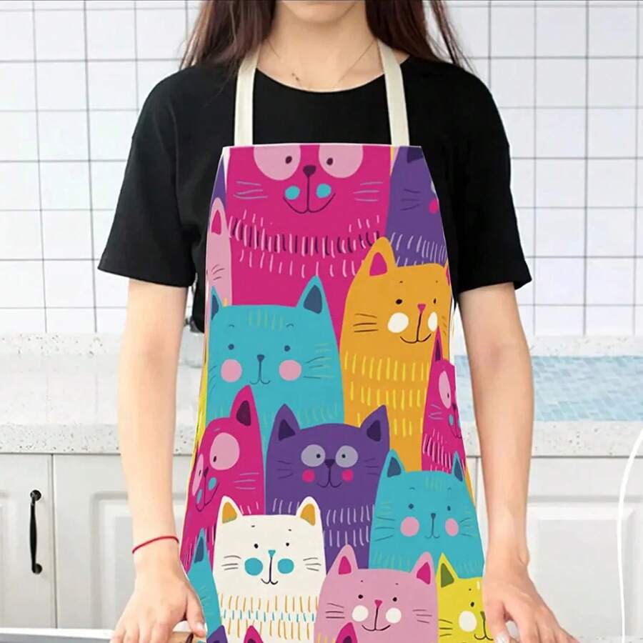 Grembiule da Cucina con Motivo - Home Cooking For Cats recensione e prezzo