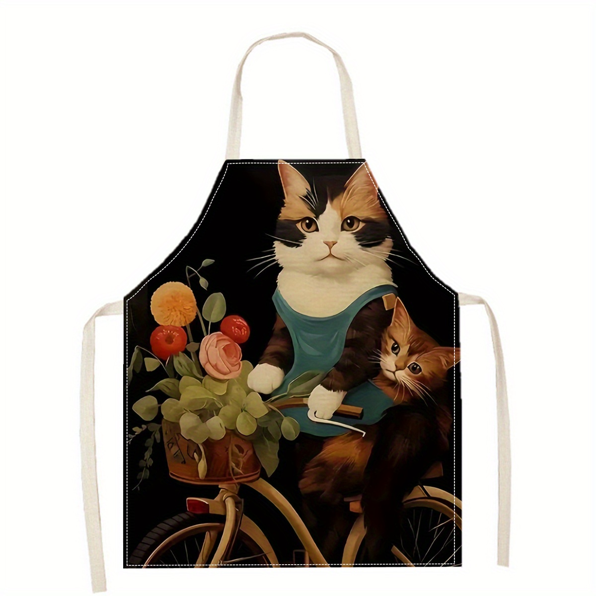 Grembiule in Lino con Stampa D - Home Cooking For Cats recensione e prezzo